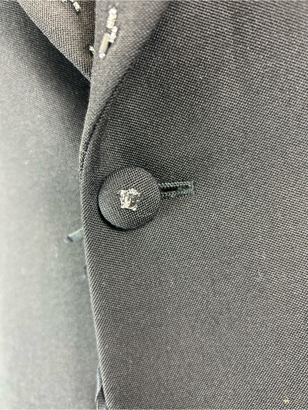 Versace Embellished Light Wool Blazer - Picture 3 of 10